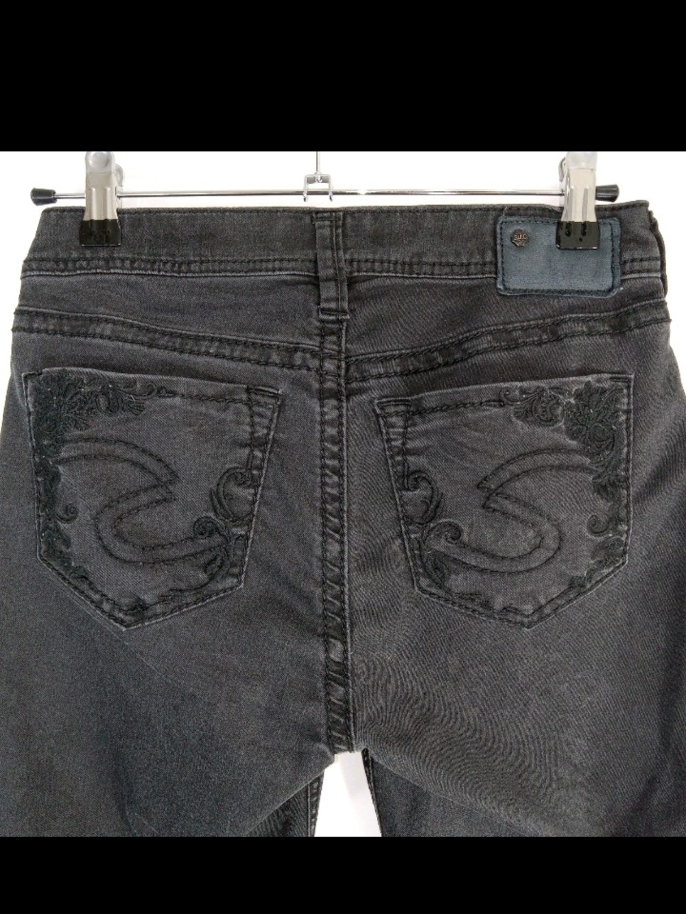 Women’s Silver Jeans Suki Super Skinny Mid Rise Black W27 X L31